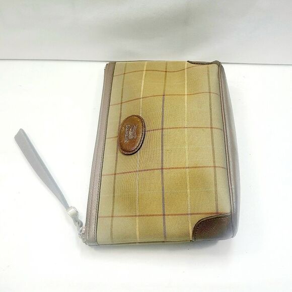 Burberry Canvas Leather Clutch Bag - Picture 6 of 7